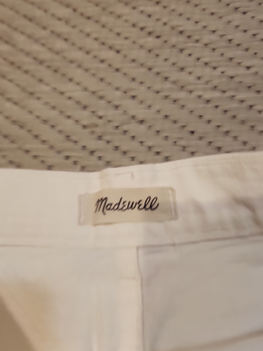 Madewell White High-Rise Button-Front Denim Shorts - Picture 2 of 8